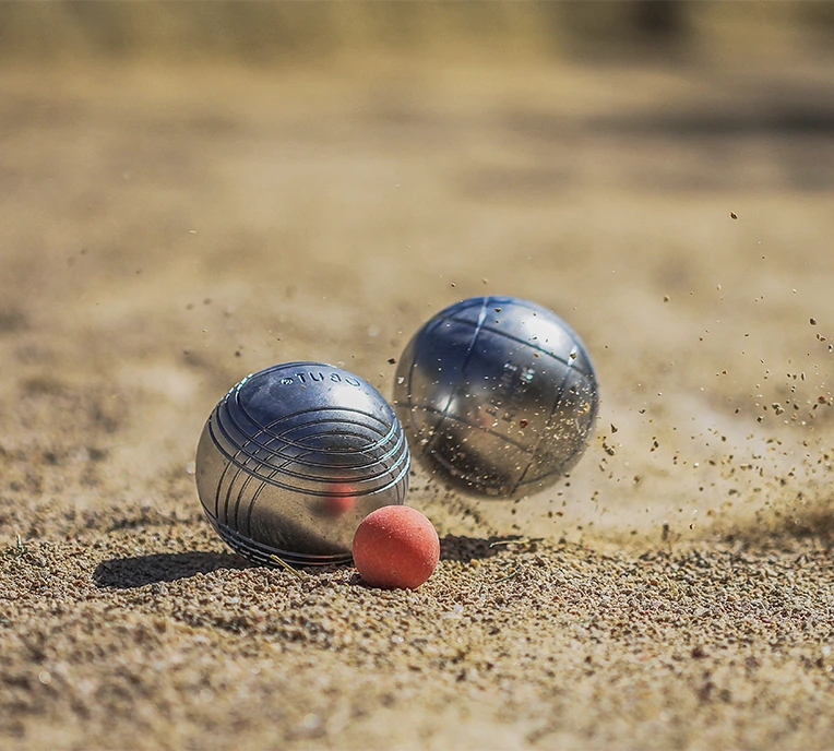 petite partie de petanque camping les castors