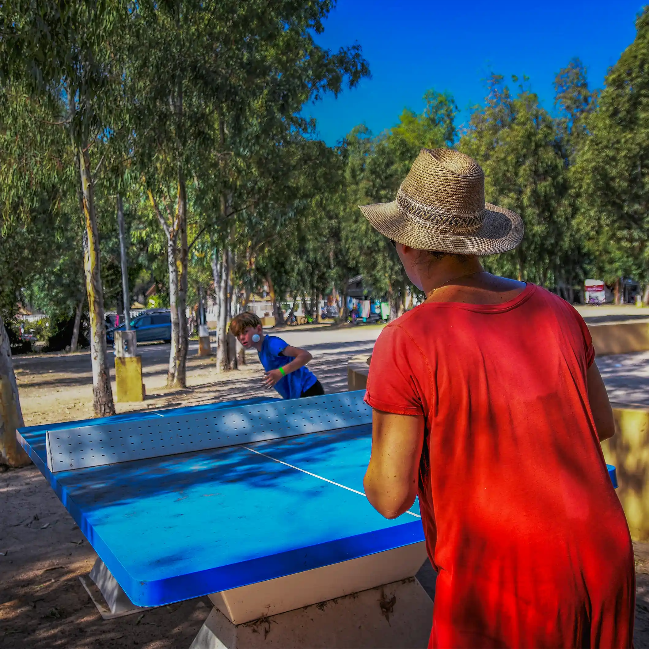ping pong avec vos enfants camping les castors